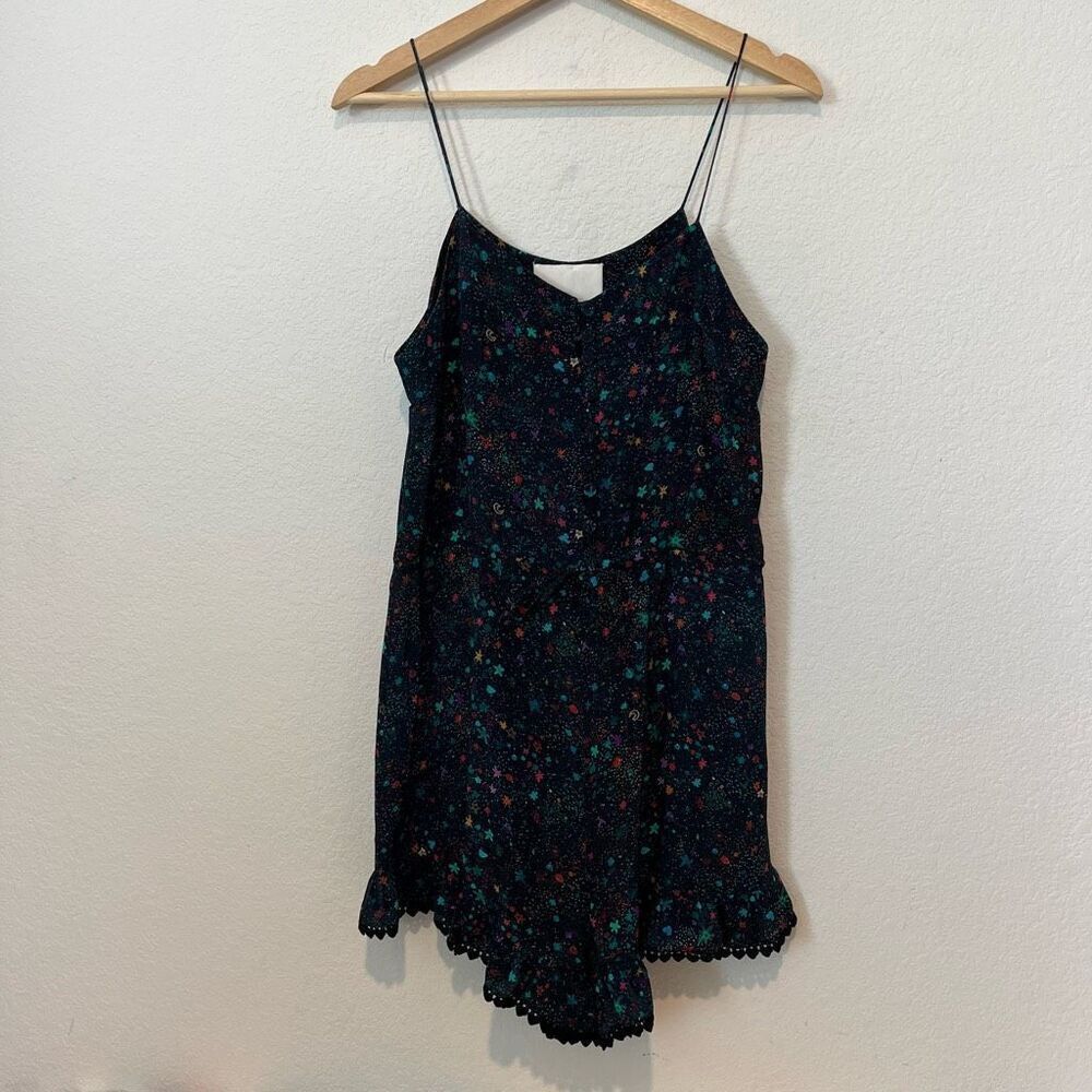 Athena Procopiou Multicolored Sleeveless Button Up Romper Women's Size 1 Small